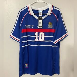 France Zinedine Zidane World Cup France 98 Jersey Size L